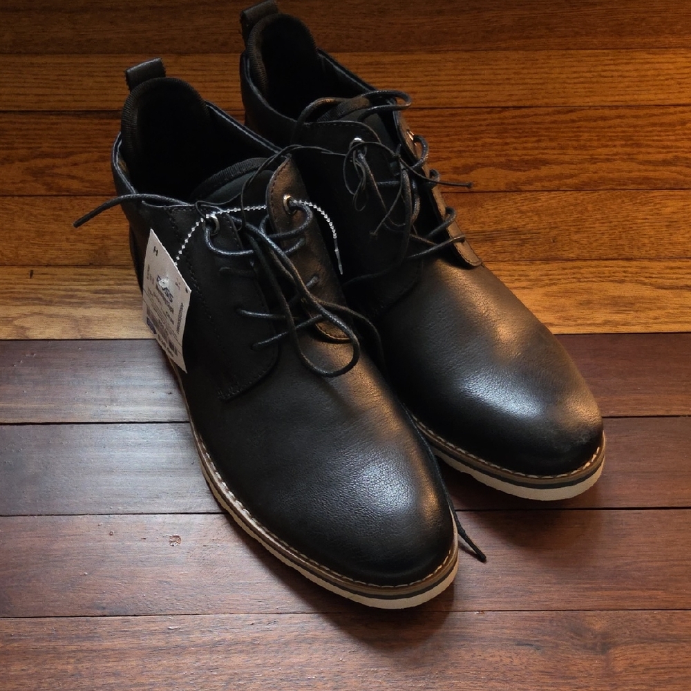 Black Leather Men's Shoes